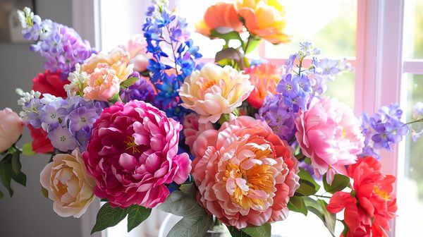 Idées créatives pour un bouquet fleur artificielle éclatant